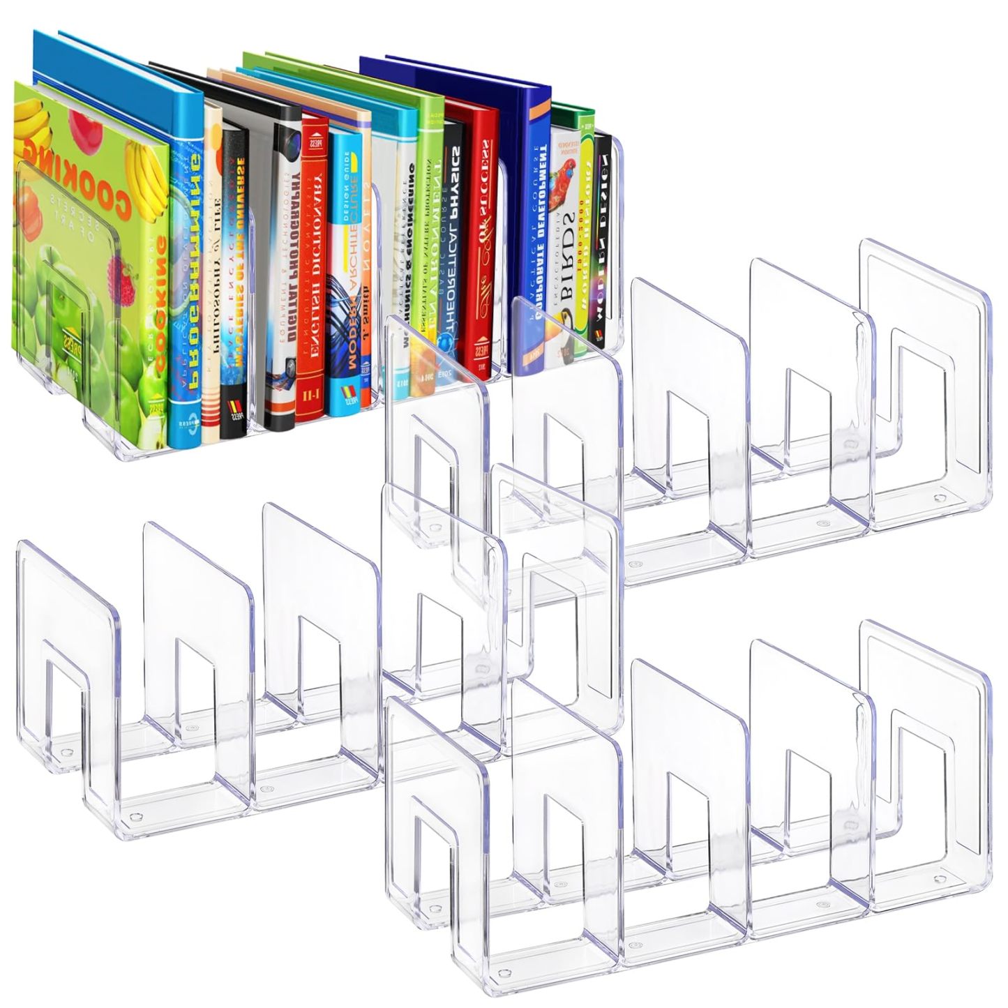 Clear Acrylic Storage Rack – Multi-Functional Organizer for 📚 Books, 👟 Shoes, 📄 Documents & More ✨