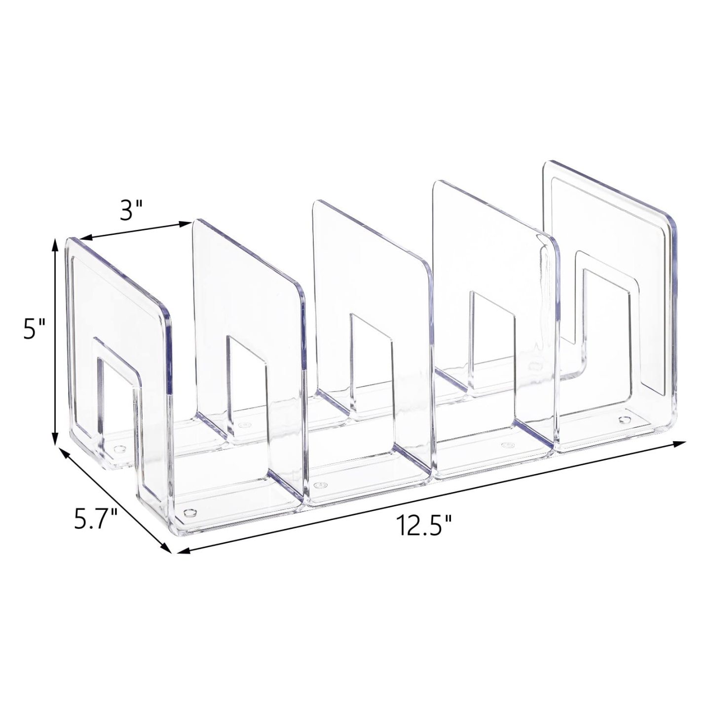Clear Acrylic Storage Rack – Multi-Functional Organizer for 📚 Books, 👟 Shoes, 📄 Documents & More ✨