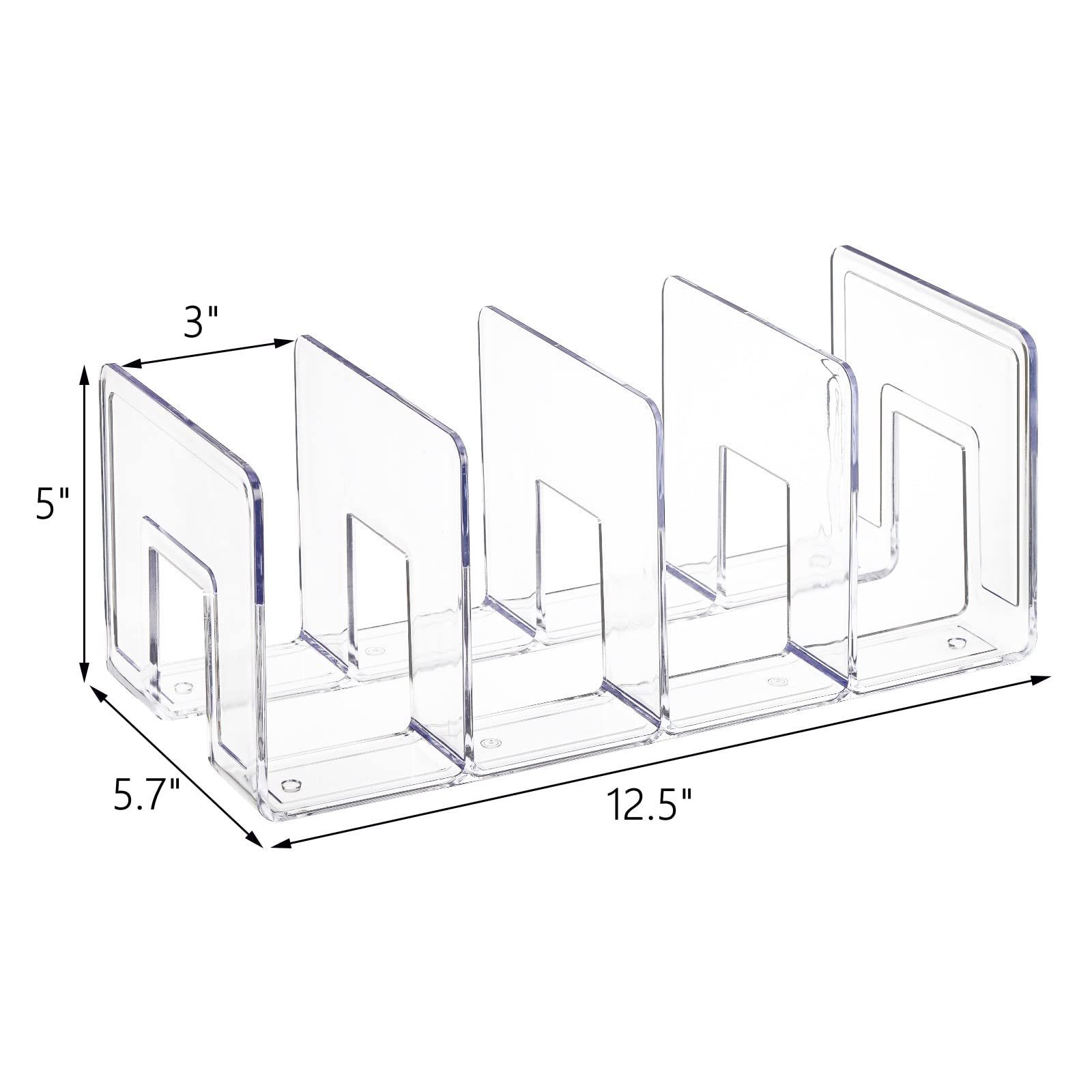 Clear Acrylic Storage Rack – Multi-Functional Organizer for 📚 Books, 👟 Shoes, 📄 Documents & More ✨