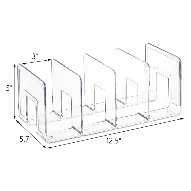 Clear Acrylic Storage Rack – Multi-Functional Organizer for 📚 Books, 👟 Shoes, 📄 Documents & More ✨