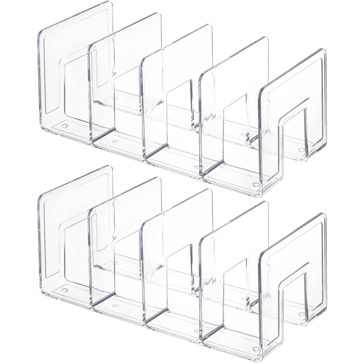 Clear Acrylic Storage Rack – Multi-Functional Organizer for 📚 Books, 👟 Shoes, 📄 Documents & More ✨
