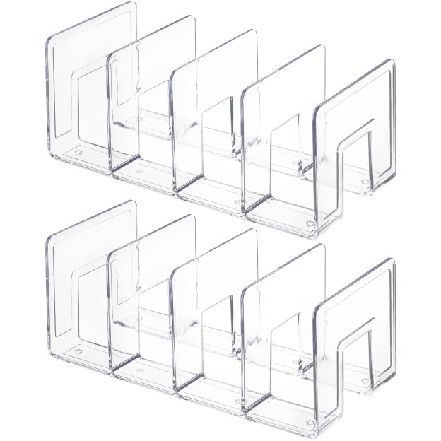 Clear Acrylic Storage Rack – Multi-Functional Organizer for 📚 Books, 👟 Shoes, 📄 Documents & More ✨