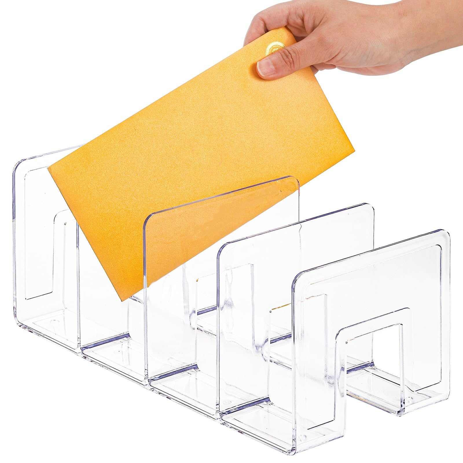 Clear Acrylic Storage Rack – Multi-Functional Organizer for 📚 Books, 👟 Shoes, 📄 Documents & More ✨