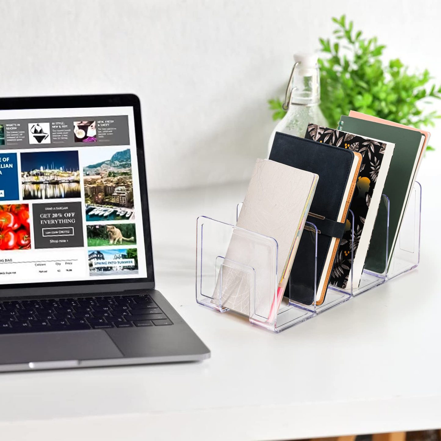 Clear Acrylic Storage Rack – Multi-Functional Organizer for 📚 Books, 👟 Shoes, 📄 Documents & More ✨