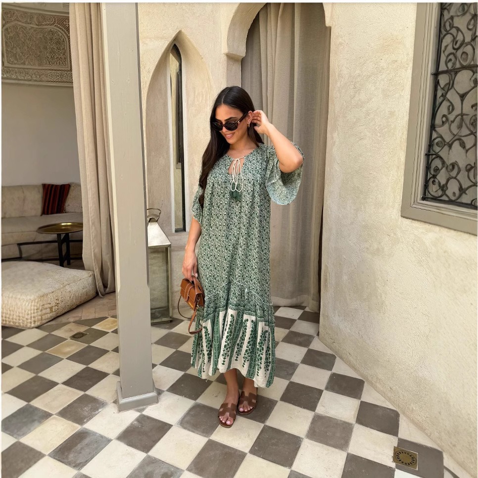 Casual stitching leopard print loose round neck short sleeve T-shirt f