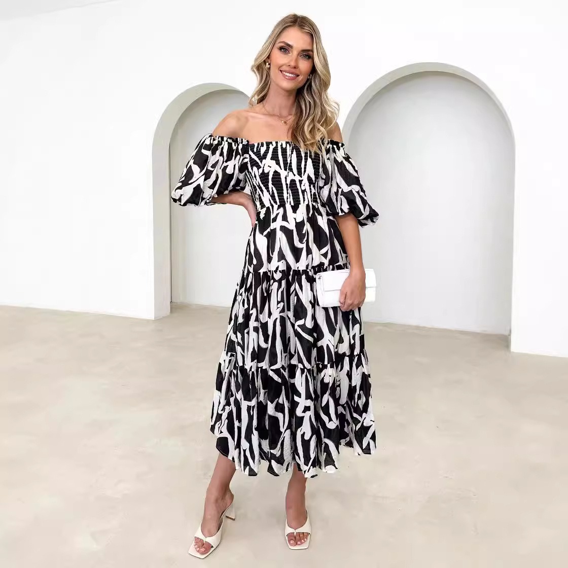 Casual stitching leopard print loose round neck short sleeve T-shirt f