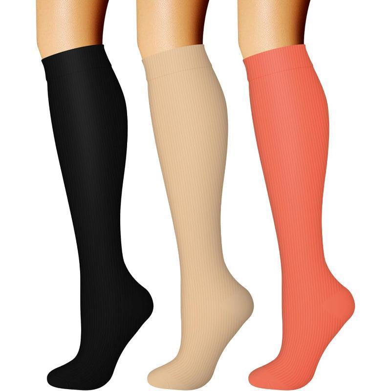 3-Pack Running Compression Socks - Support and Comfort