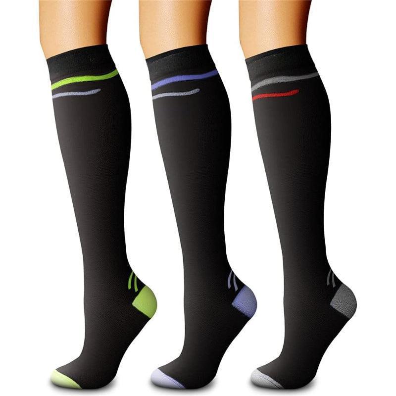 3-Pack Running Compression Socks - Support and Comfort
