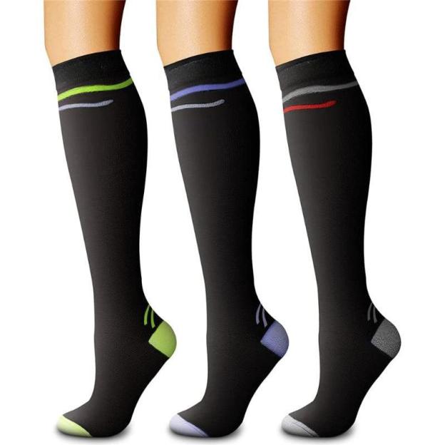 3-Pack Running Compression Socks - Support and Comfort