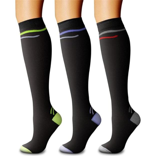 3-Pack Running Compression Socks - Support and Comfort