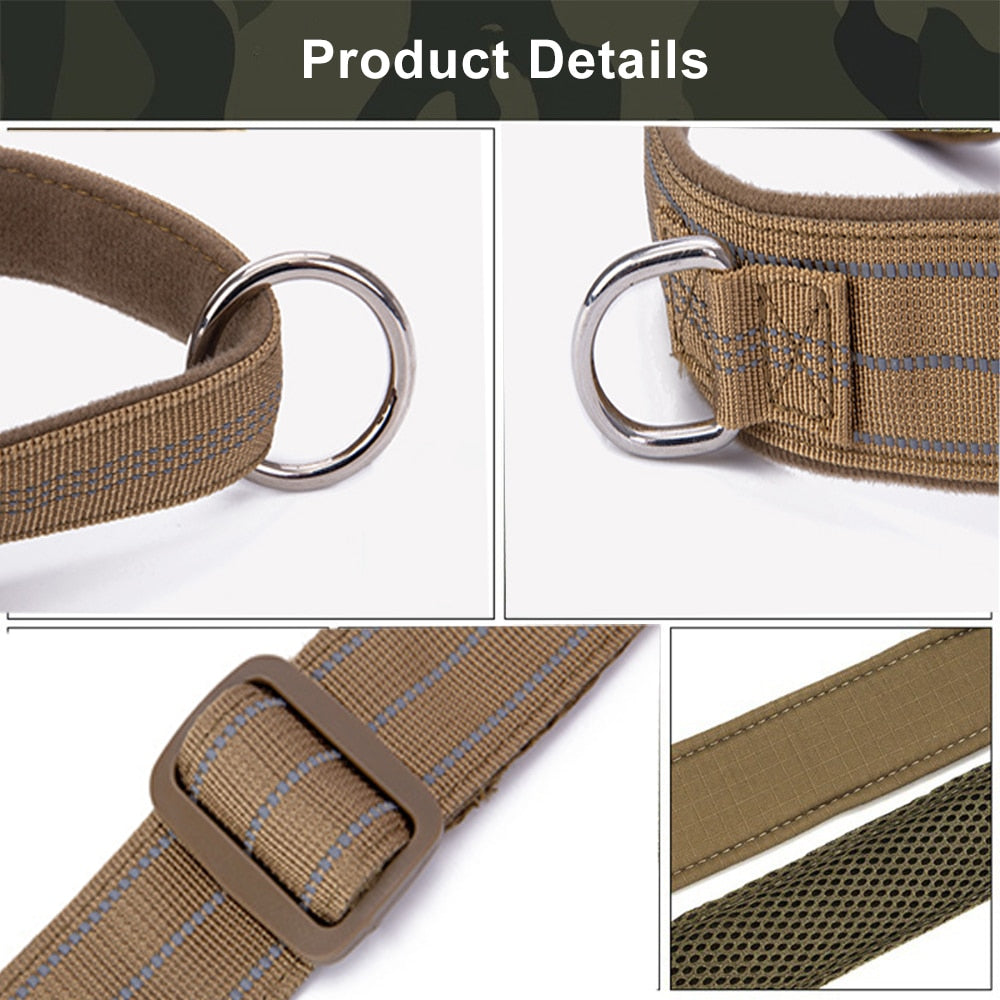 Luminous Dog Harness and Leash Set for K9 Service Dog Training - Perfect German Shepherd Vest for Medium to Large Dogs
