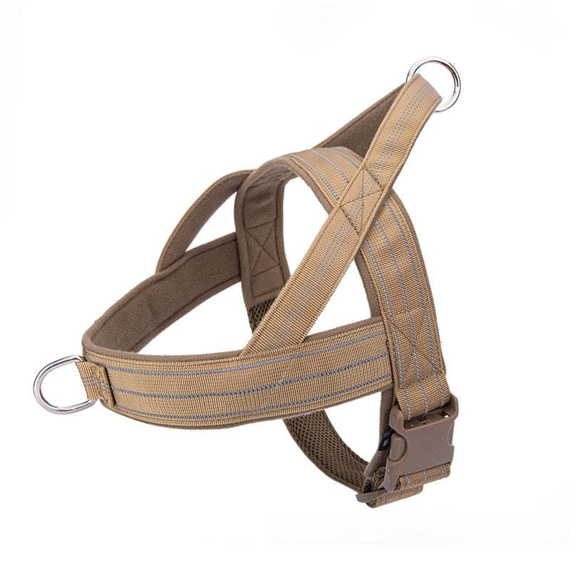 Luminous Dog Harness and Leash Set for K9 Service Dog Training - Perfect German Shepherd Vest for Medium to Large Dogs