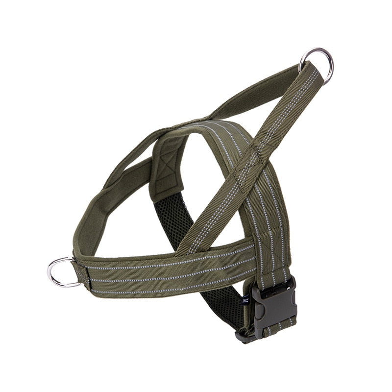 Luminous Dog Harness and Leash Set for K9 Service Dog Training - Perfect German Shepherd Vest for Medium to Large Dogs