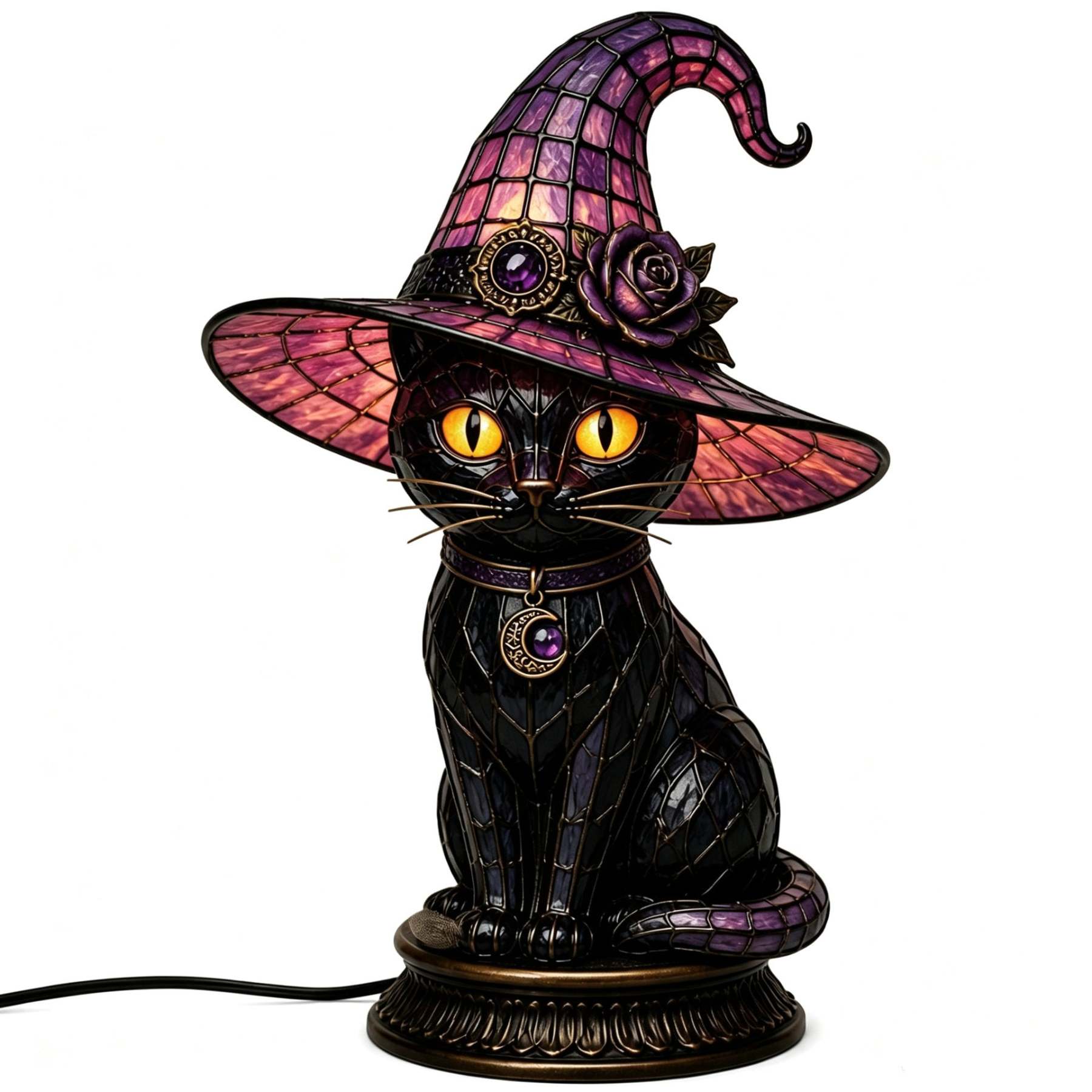 Halloween Witch Hat Night Light Decor