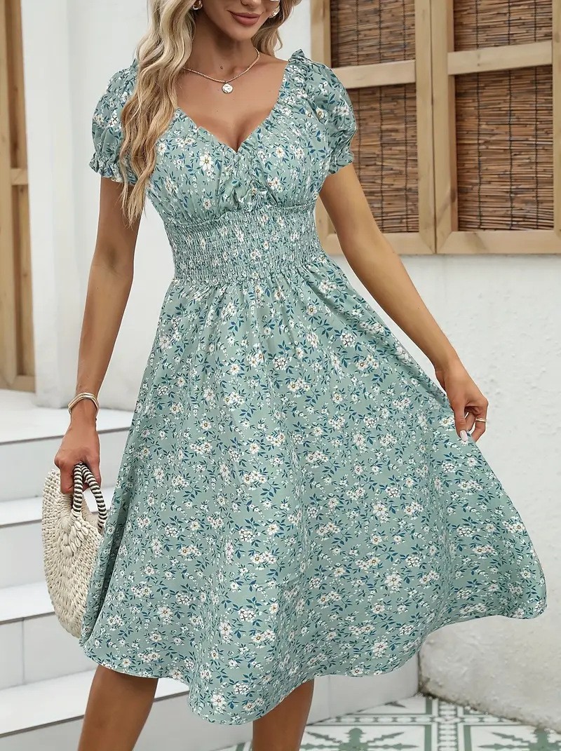 Floral Print Summer Dress ( Buy 2 Get Extra 10% OFF & FREE SHIPPING)