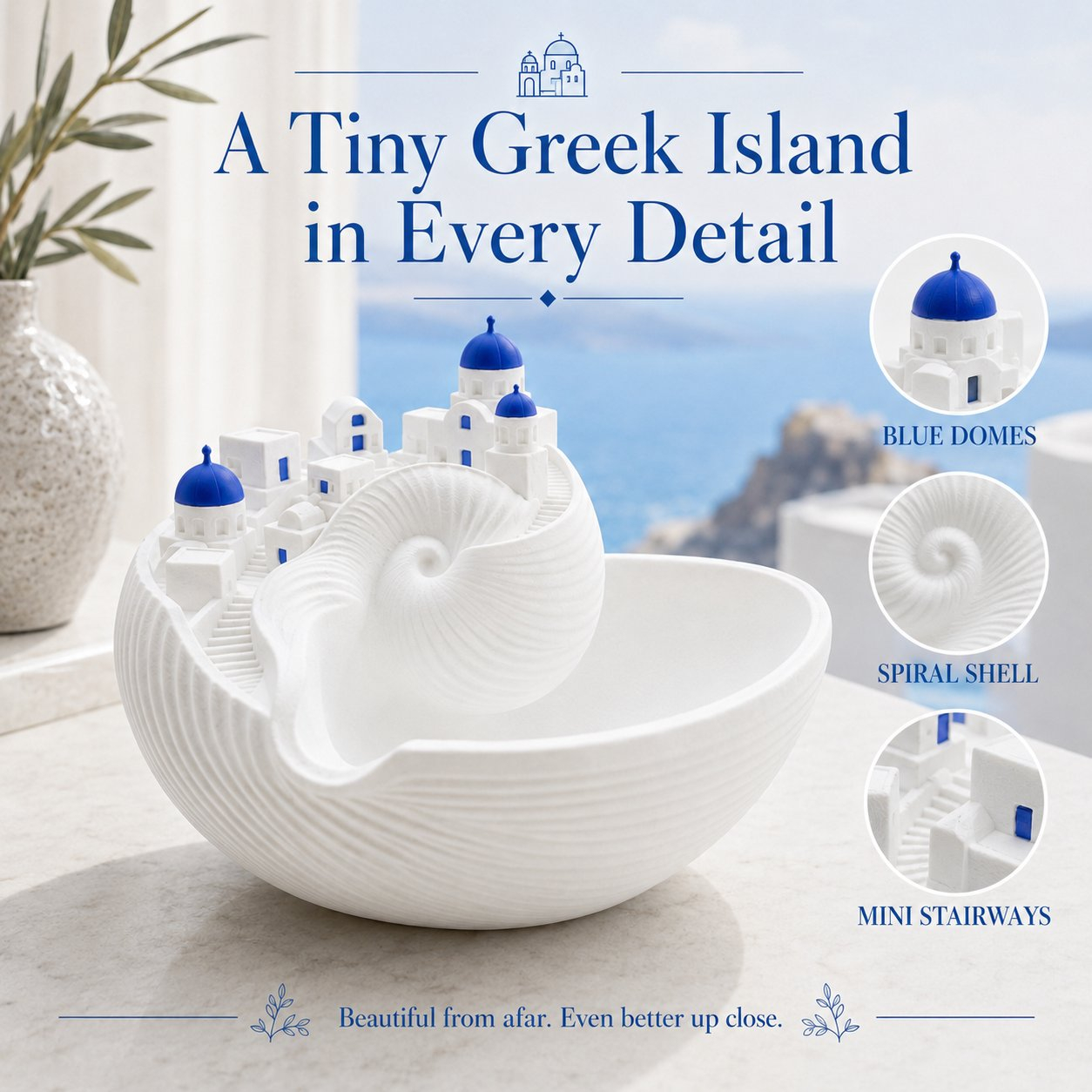 Santorini Seashell Catchall Bowl