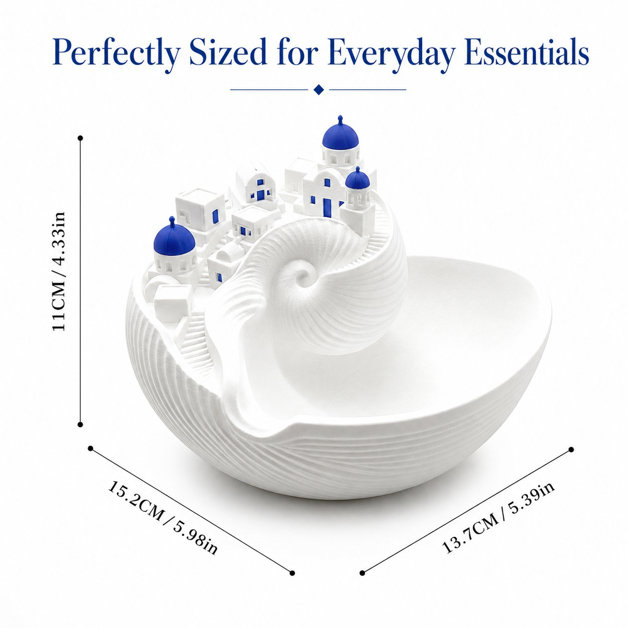 Santorini Seashell Catchall Bowl