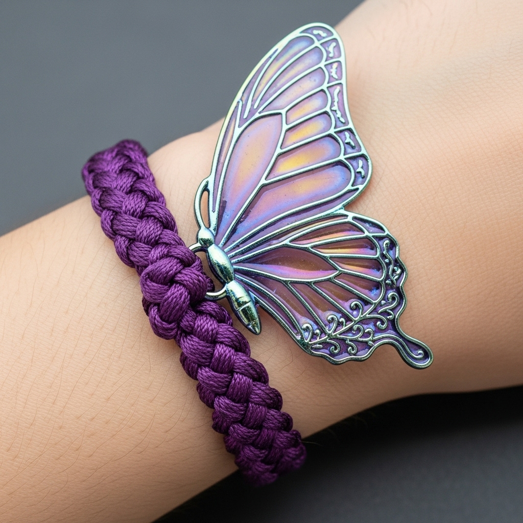 🦋Enchanted Butterfly Knit Bracelet