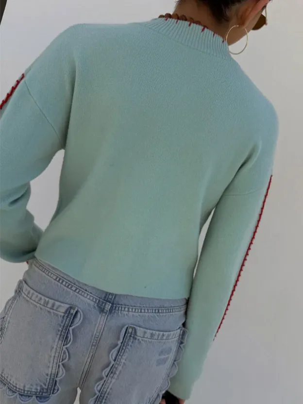 Fun Octopus Pattern Knitted Cardigan