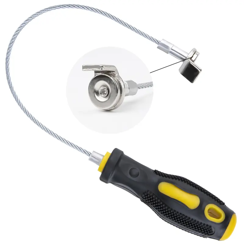 Magnetic Oil Drain Plug Remover Tool – 14 Inch Flexible Tool for Easy & Safe No-Under-Car Oil Changes