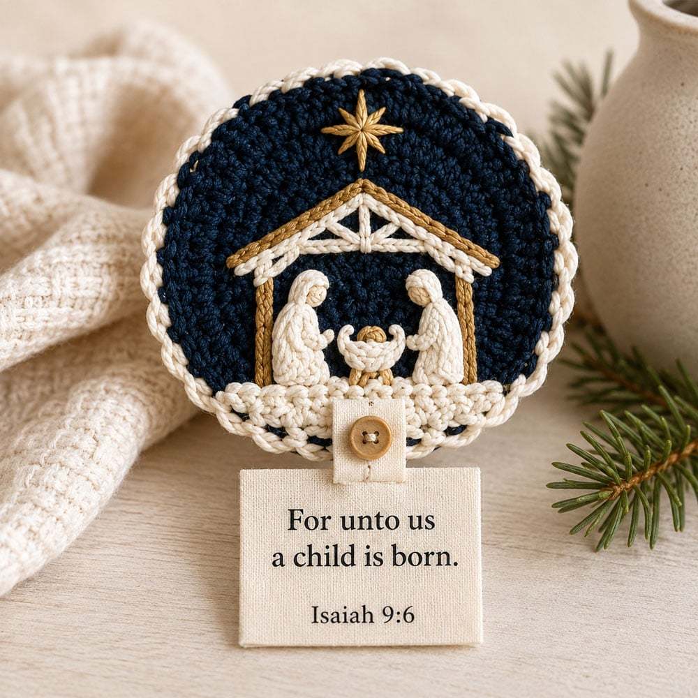 🔥HOT SALE🧶Nativity Crochet Coaster DIY Kit