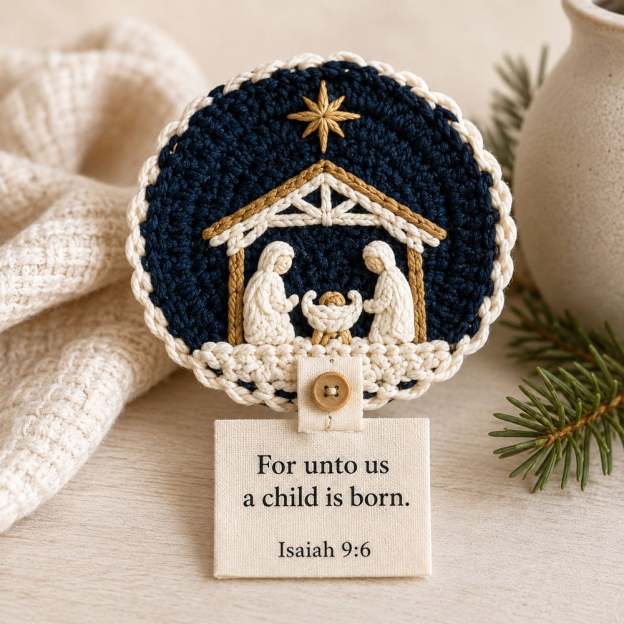 🔥HOT SALE🧶Nativity Crochet Coaster DIY Kit