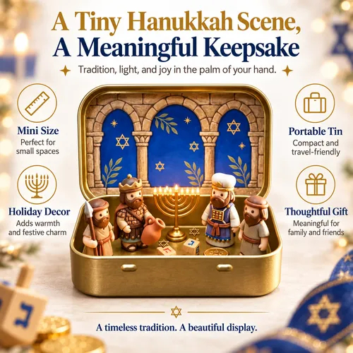 Mini Nativity Scene Keepsake Tin