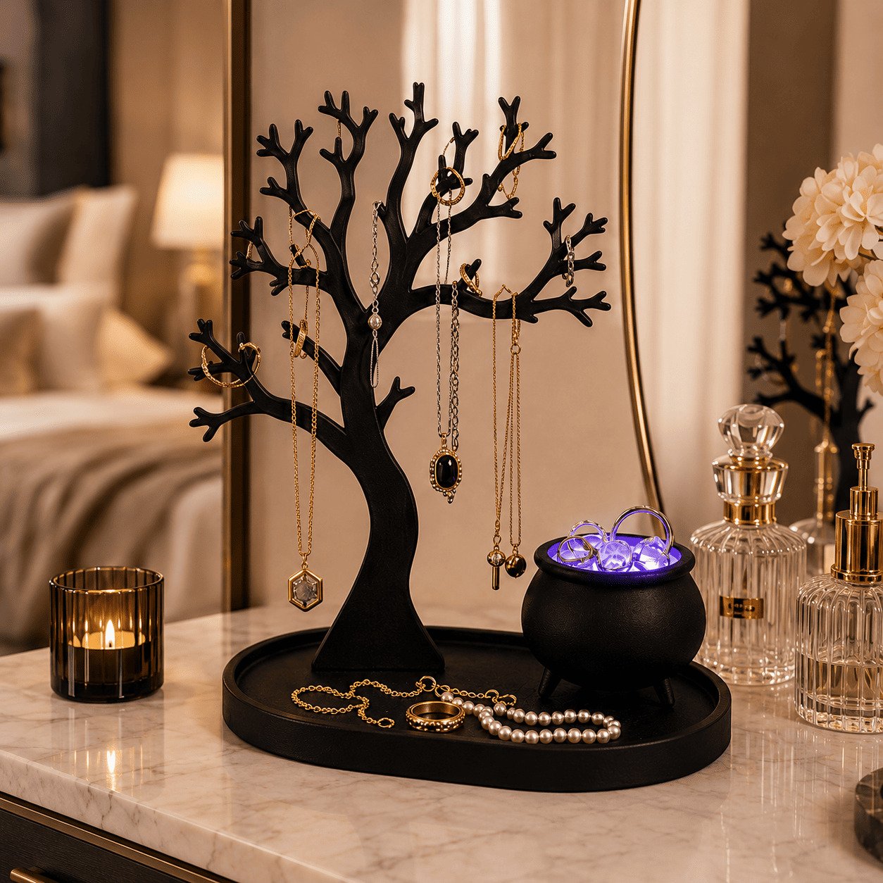 🔥✨Illuminated Jewelry Tree Organizer