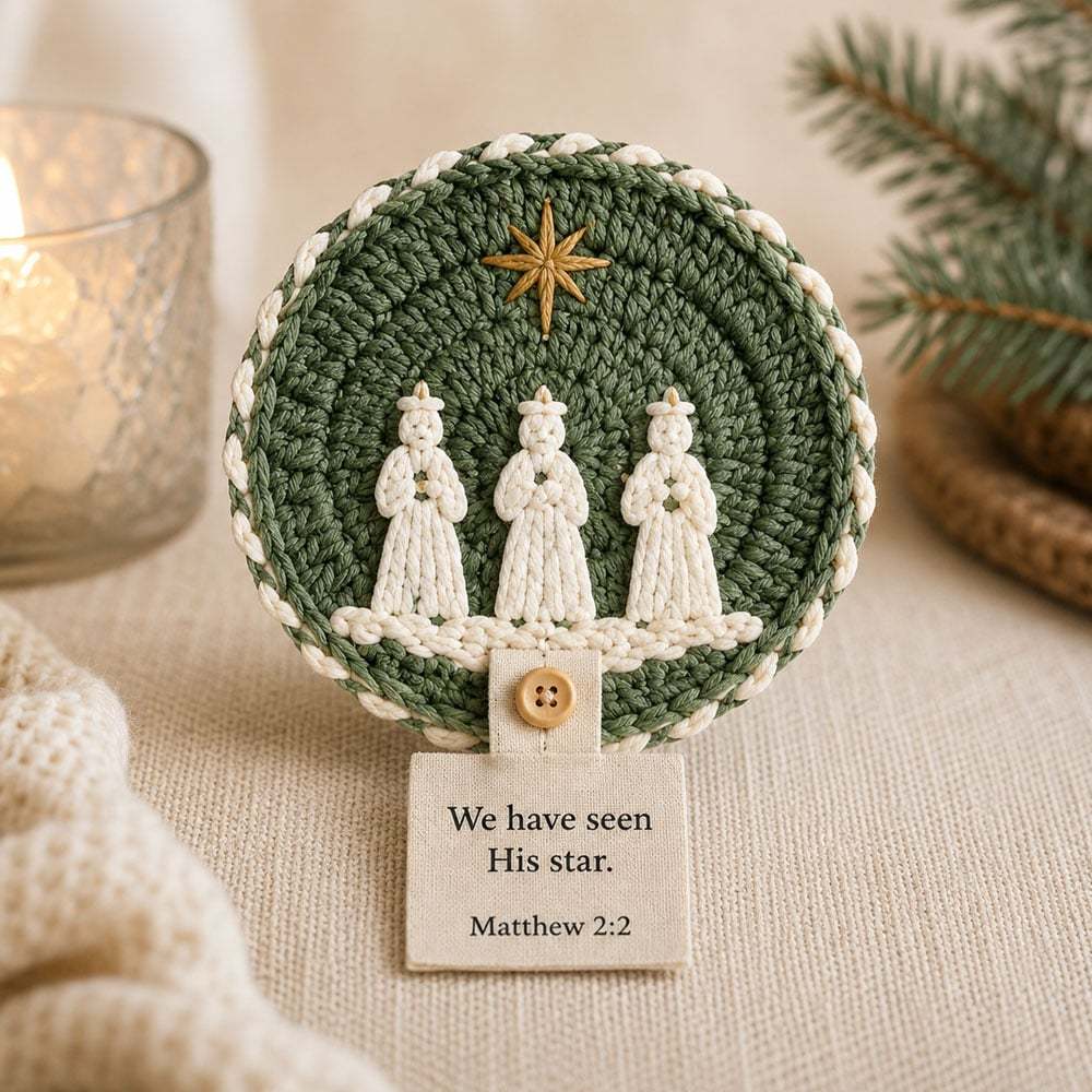 🔥HOT SALE🧶Nativity Crochet Coaster DIY Kit