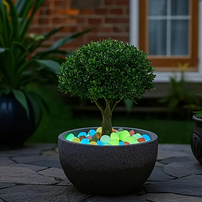 ✨ Glow-in-the-Dark Pebbles: Illuminate Your Garden, Aquarium & Outdoor Spaces! 🌙🌿