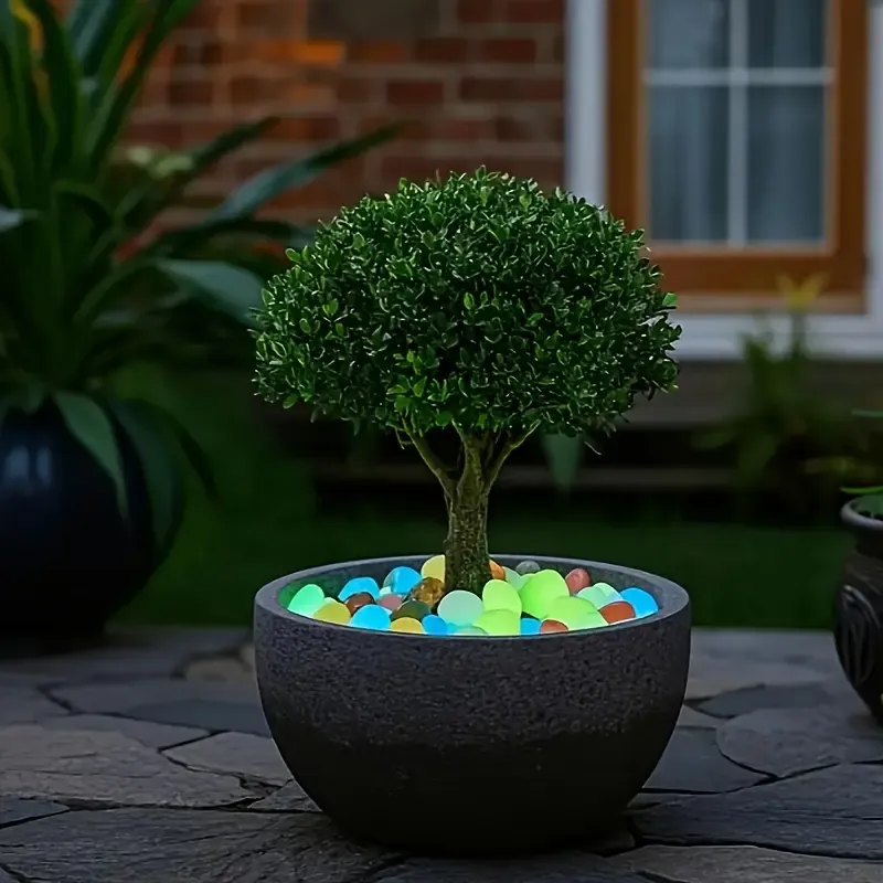 ✨ Glow-in-the-Dark Pebbles: Illuminate Your Garden, Aquarium & Outdoor Spaces! 🌙🌿