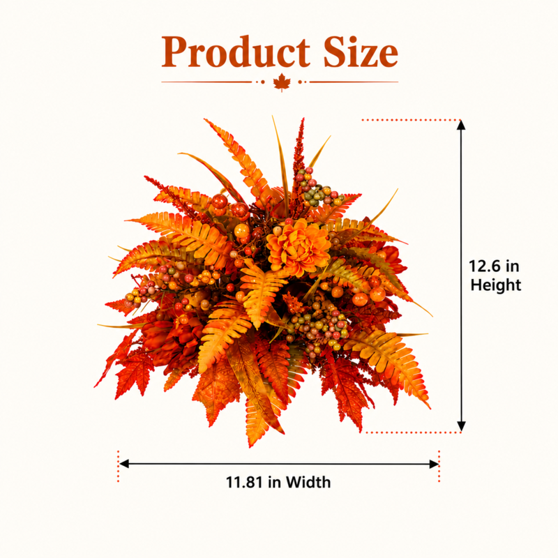  Autumn Harvest Floral Garden Stake Arrangement