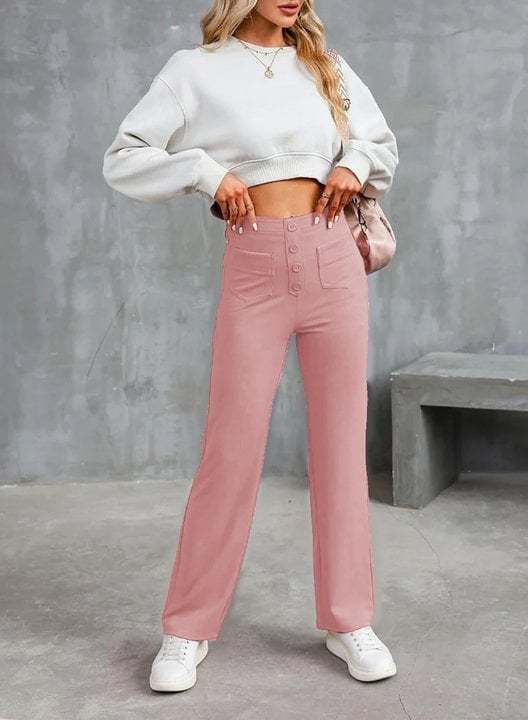 Women's Casual High Waist Stretch Pants
