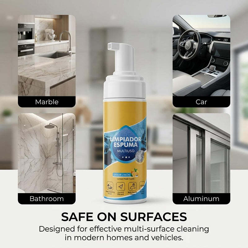 4-in-1 Multi-Enzyme Foam Cleaner – Deep Clean Car, Kitchen, Bathroom & Sofa