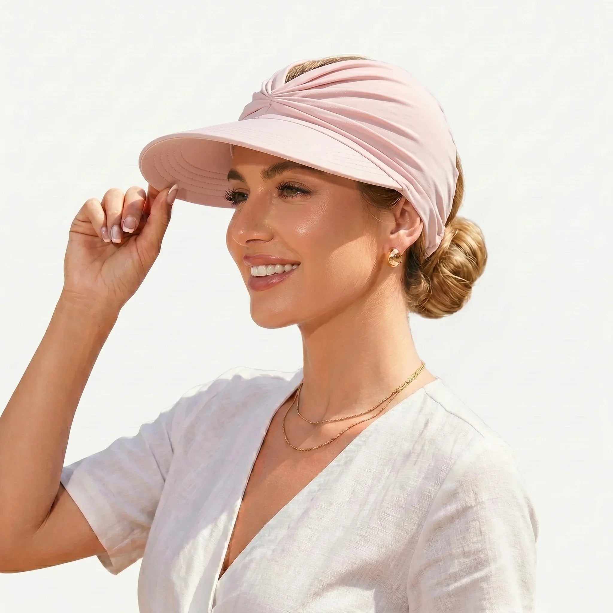 💕👒UPF 50+ Sun Visor Ponytail Hat