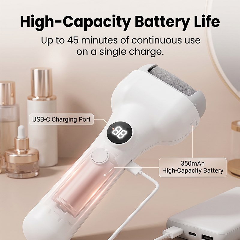 🥳2026 HOT SALE🥳💞50K+ SOLD!🦶🧠Smart Electric Pedicure Tool – Pressure sensor auto‑stops if too firm. Removes calluses gently, protects delicate skin. A safe home pedicure! 🛡️✨