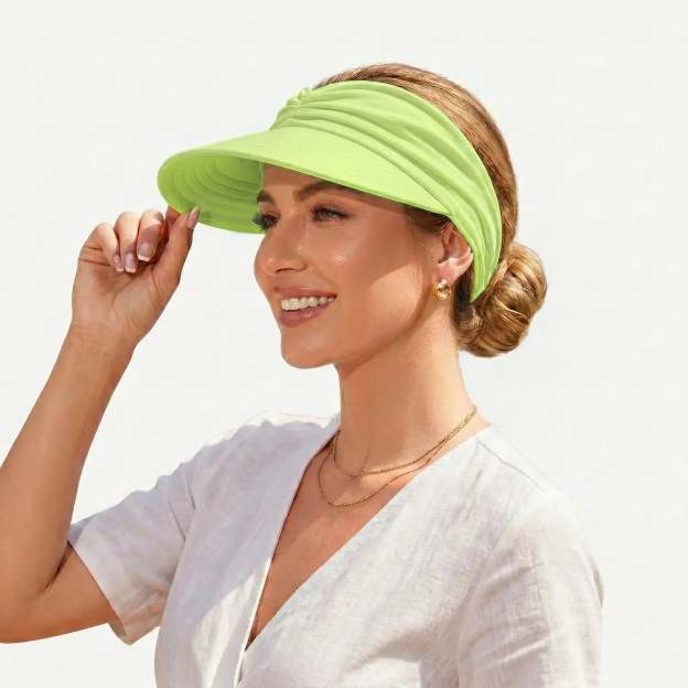 💕👒UPF 50+ Sun Visor Ponytail Hat