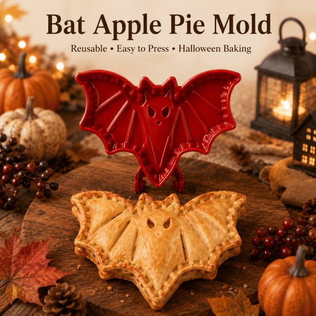 🎃 Halloween Mini Pie Mold Set – 8 Spooky Designs for Easy Festive Baking