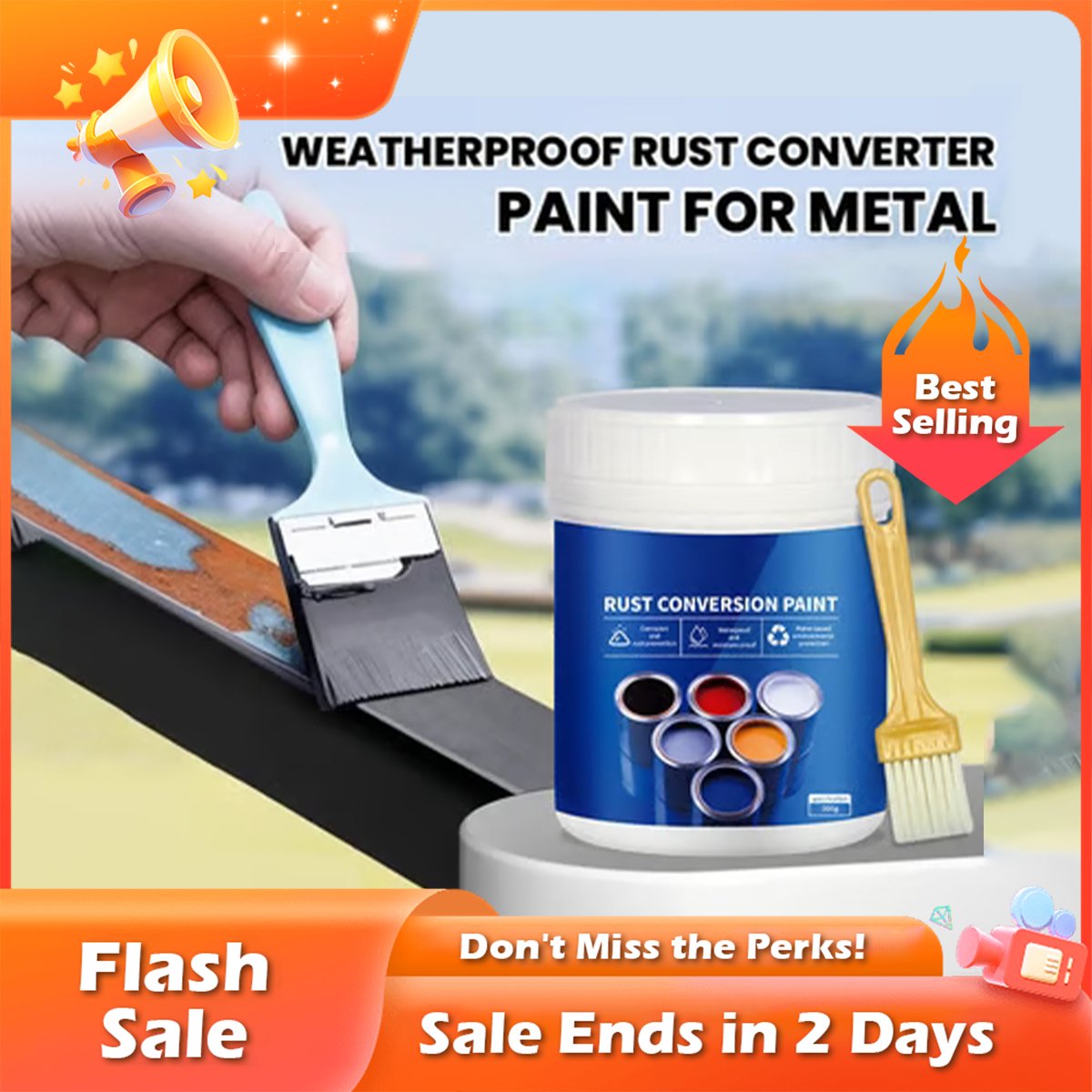 💥2026 New Arrival 🔥Waterproof Rust Remover😮Solve fading, leaking, peeling and rusting