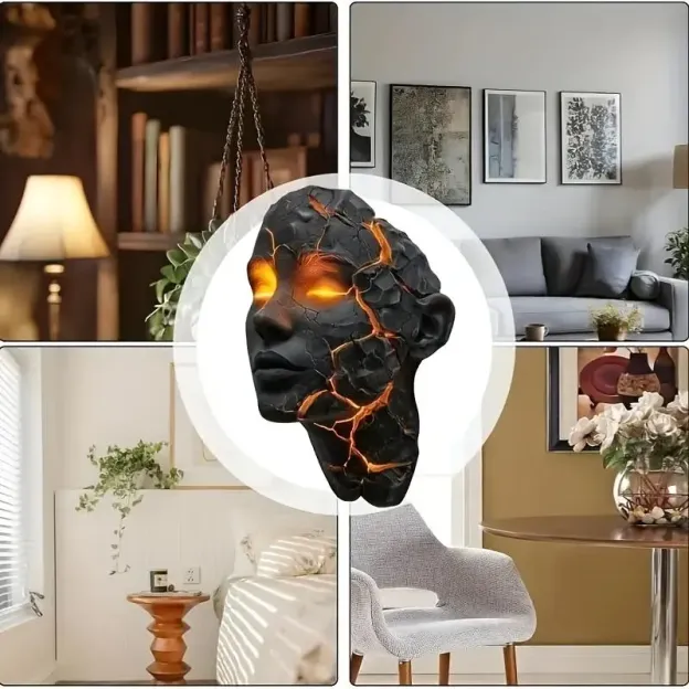 🔥 Broken-Soul Wall Light | 3D Illusion LED Lamp with Shattered Glass Effect – Perfect for Living Rooms & Bedrooms
