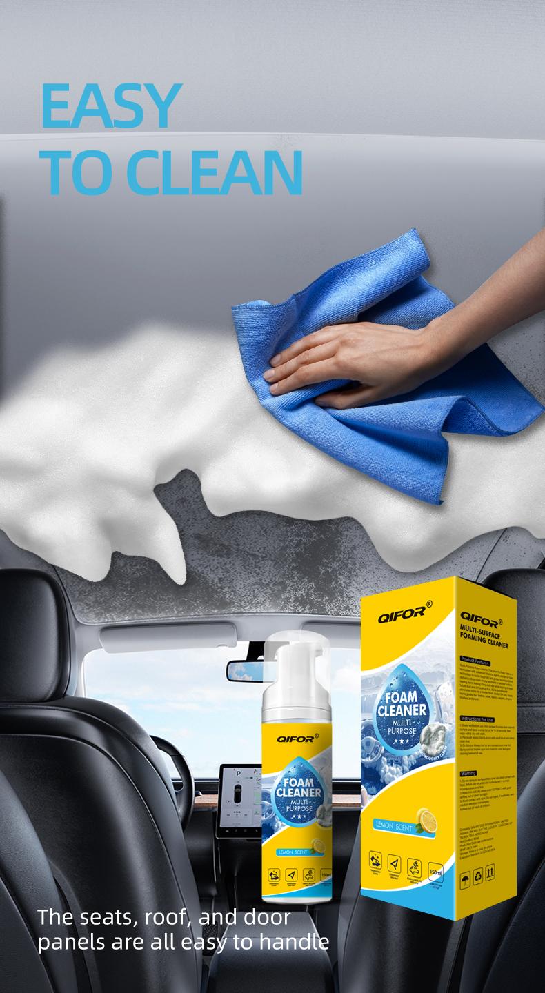 QIFOR 4-in-1 Multi-Enzyme Foam Cleaner &ndash; Professional Deep Cleaning for Car Interior, Kitchen, Bathroom & Sofa &ndash; Heavy-Duty Grease & Stain Remover &ndash; 2026 Viral Household & Auto Detailing Kit
