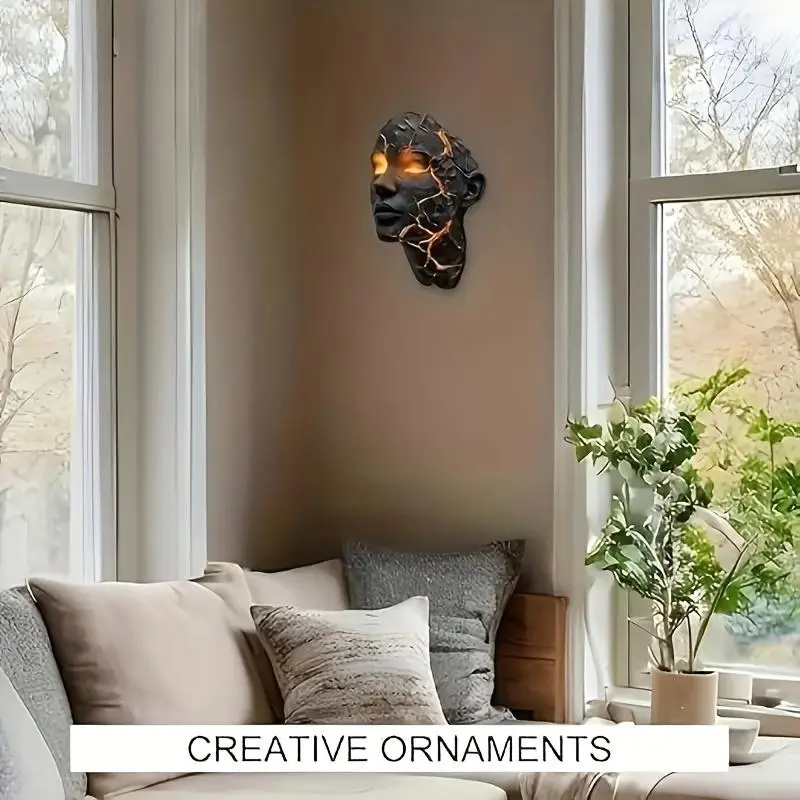 🔥 Broken-Soul Wall Light | 3D Illusion LED Lamp with Shattered Glass Effect – Perfect for Living Rooms & Bedrooms