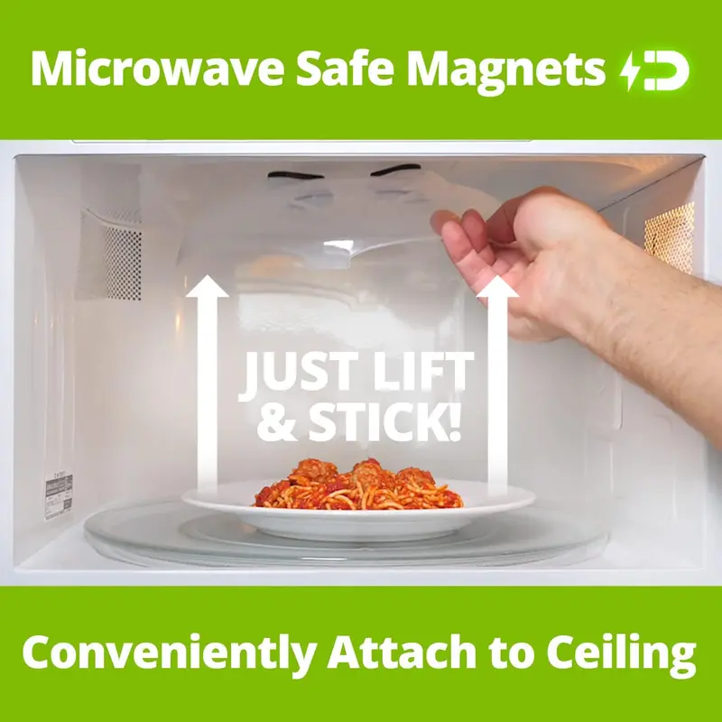 🧲 HoverCover™ Magnetic Microwave Splatter Cover