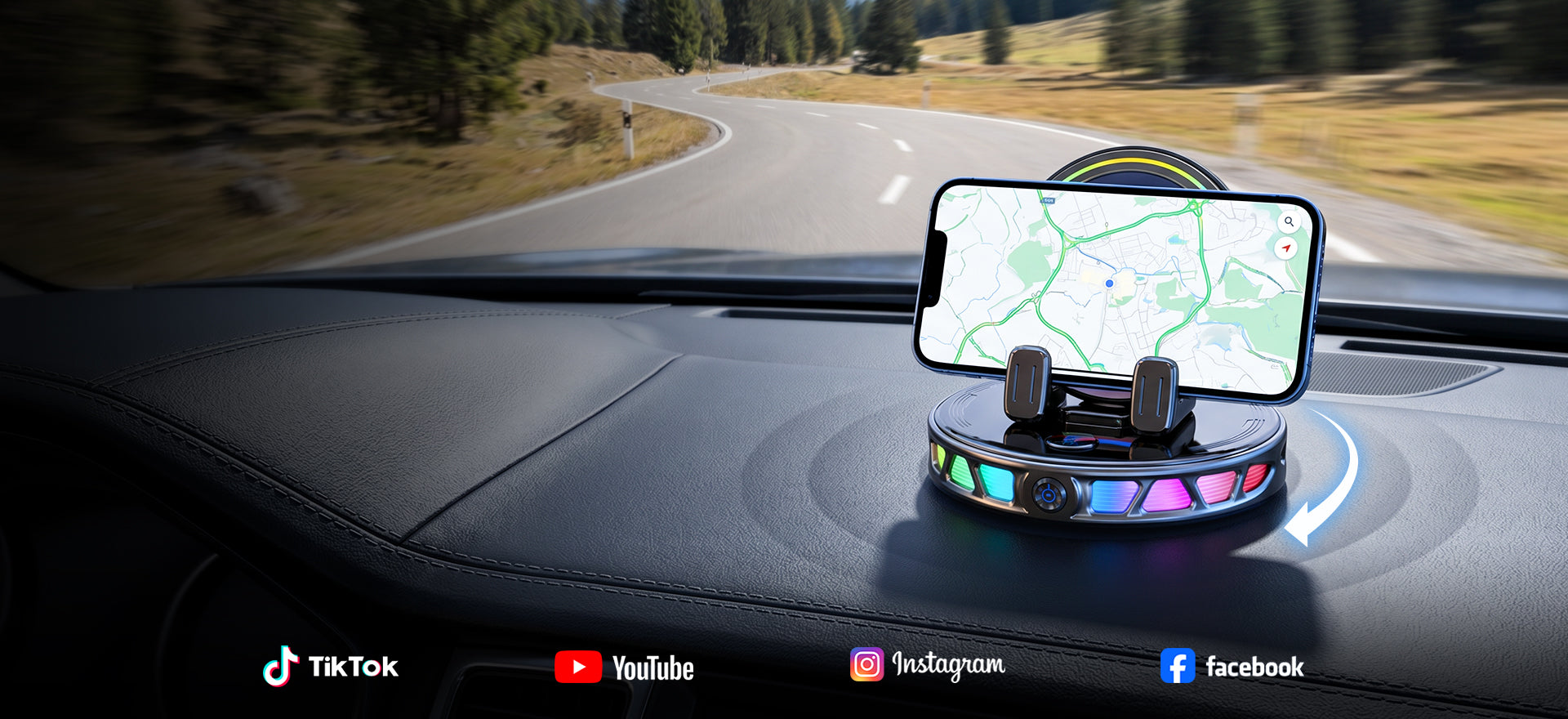 Smart Auto-Clamping Car Mount