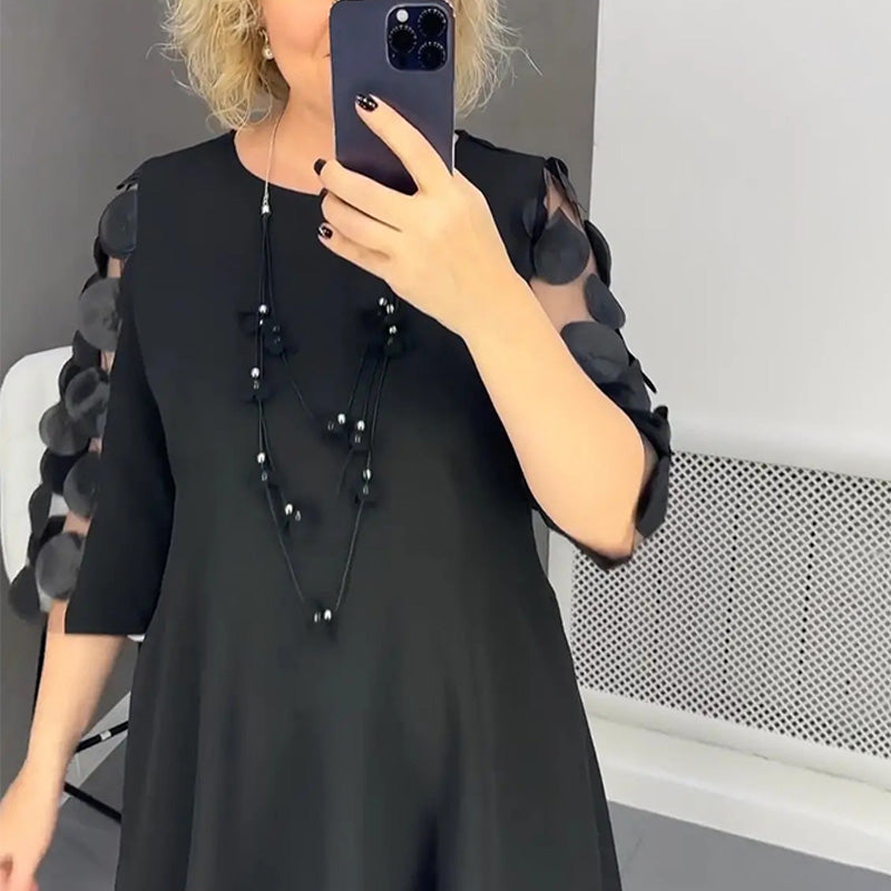 Plus Size Flared Dress with Dots Decor(BUY 2 FREE SHIPPING)