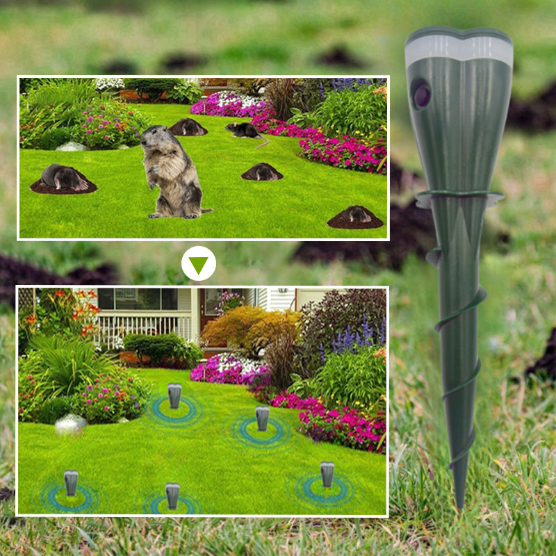 🌸Spring Sale🌸 Solar Powered Waterproof Screw Mole Repellent