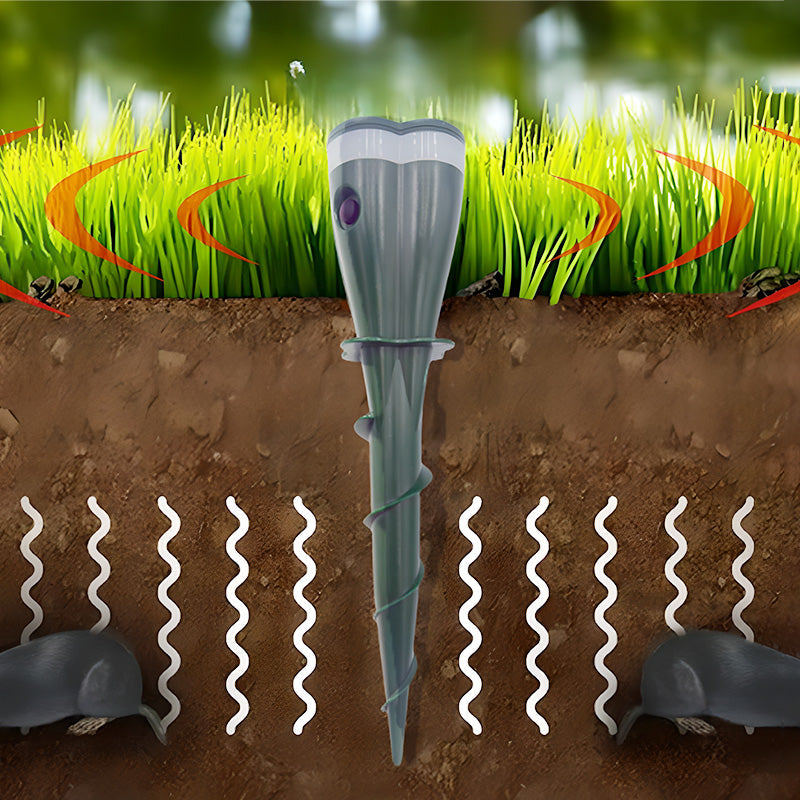 🌸Spring Sale🌸 Solar Powered Waterproof Screw Mole Repellent