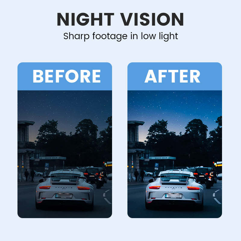 ✨4K Ultra HD dash cam with night vision🚗Wi-Fi and loop recording for continuous monitoring🌙