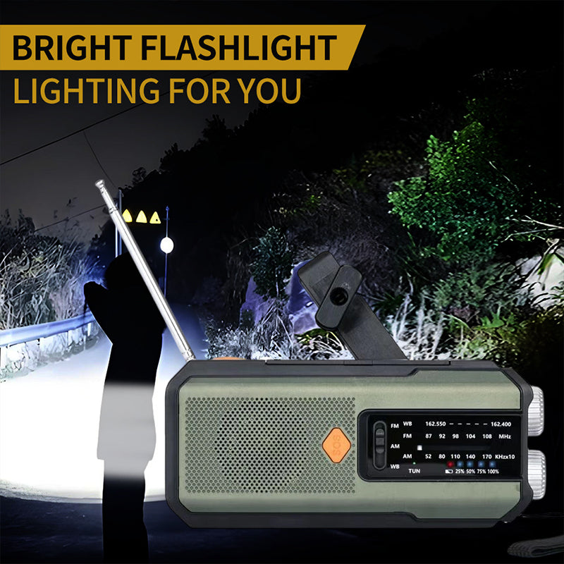 🥳2026 HOT SALE🥳 🔥Solar Hand-Crank Emergency Weather Radio