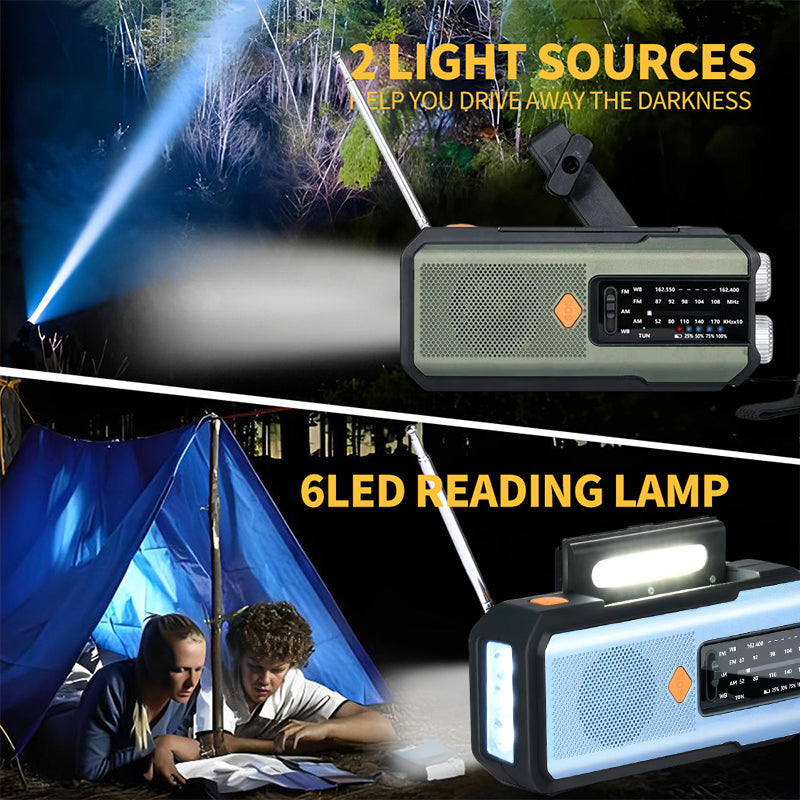 🥳2026 HOT SALE🥳 🔥Solar Hand-Crank Emergency Weather Radio